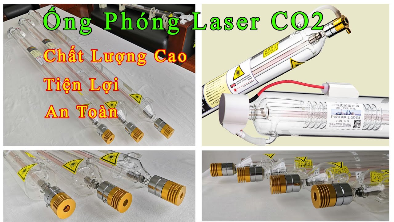 Ống Phóng Laser CO2 | Bóng Laser 40W 50W 60W 80W 100W 130W 150W 200W 300W 400W 600W Cnc Laser PRO
