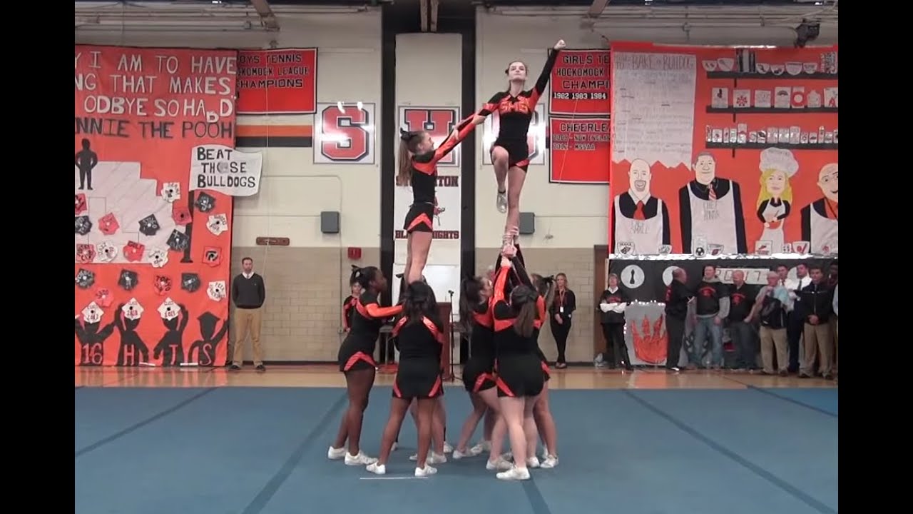 Stoughton High Pep Rally 2015: Stoughton High Cheerleaders