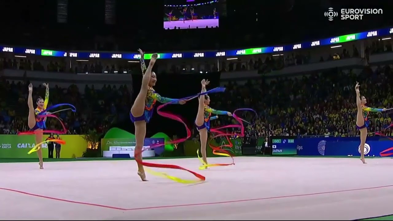 JAPAN group 5 RIBBONS 26,65 - Apparatus Final - WCh Rio 2025