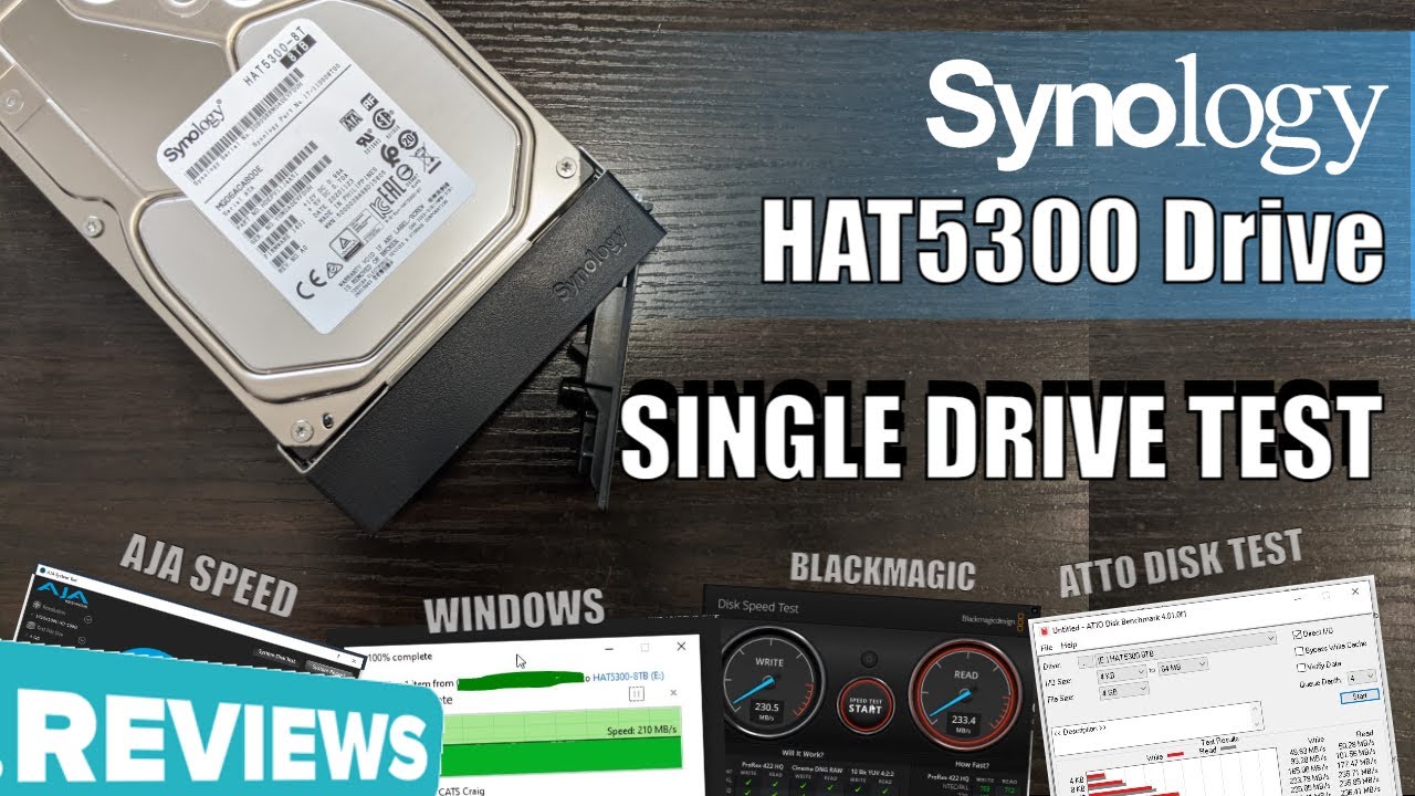 Synology NAS HAT5300 HDD Performance - Single Drive Test