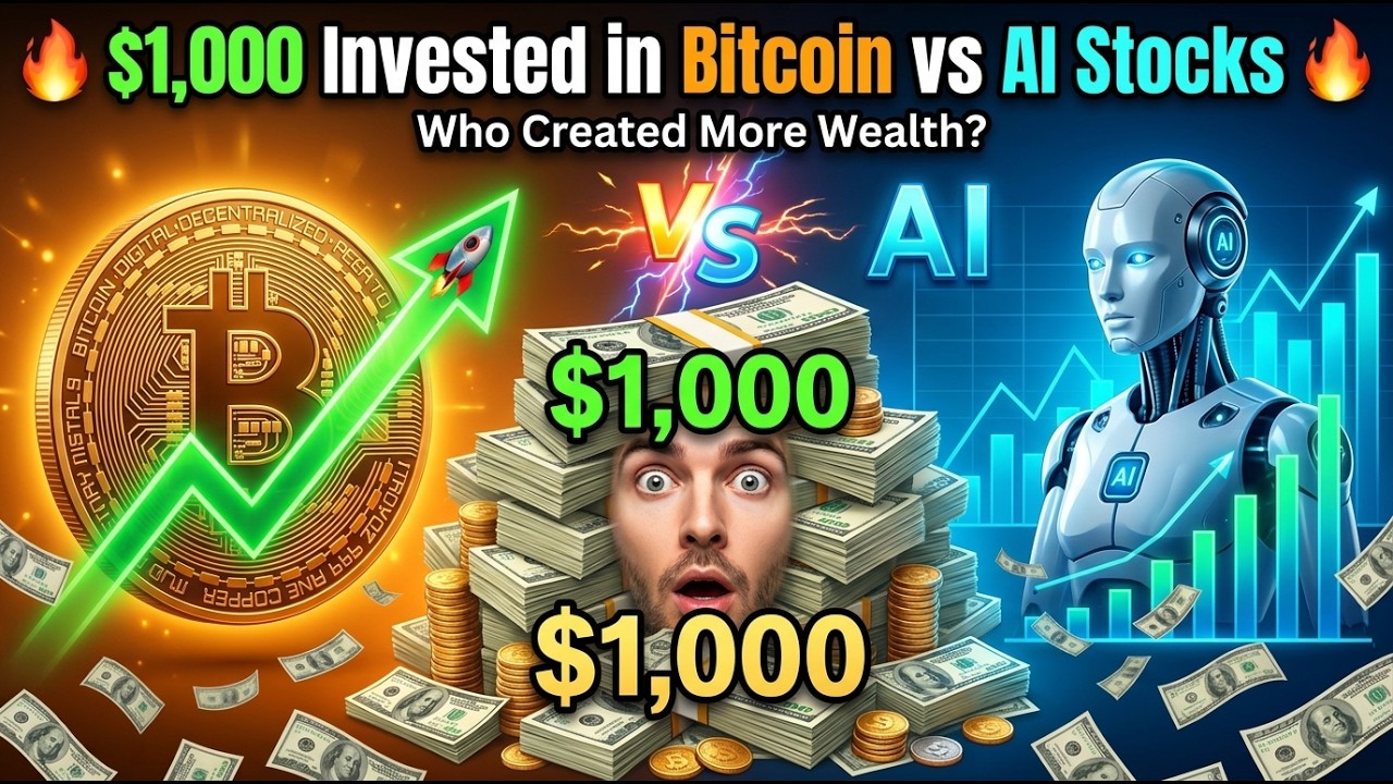 Куда вложить $1000: Биткоин или акции ИИ-компаний