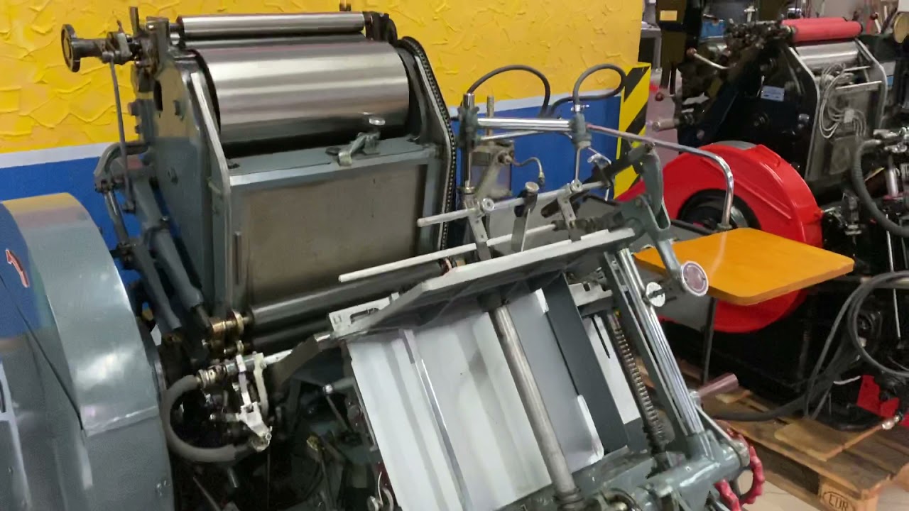 Thompson Auto Platen Letterpress machine
