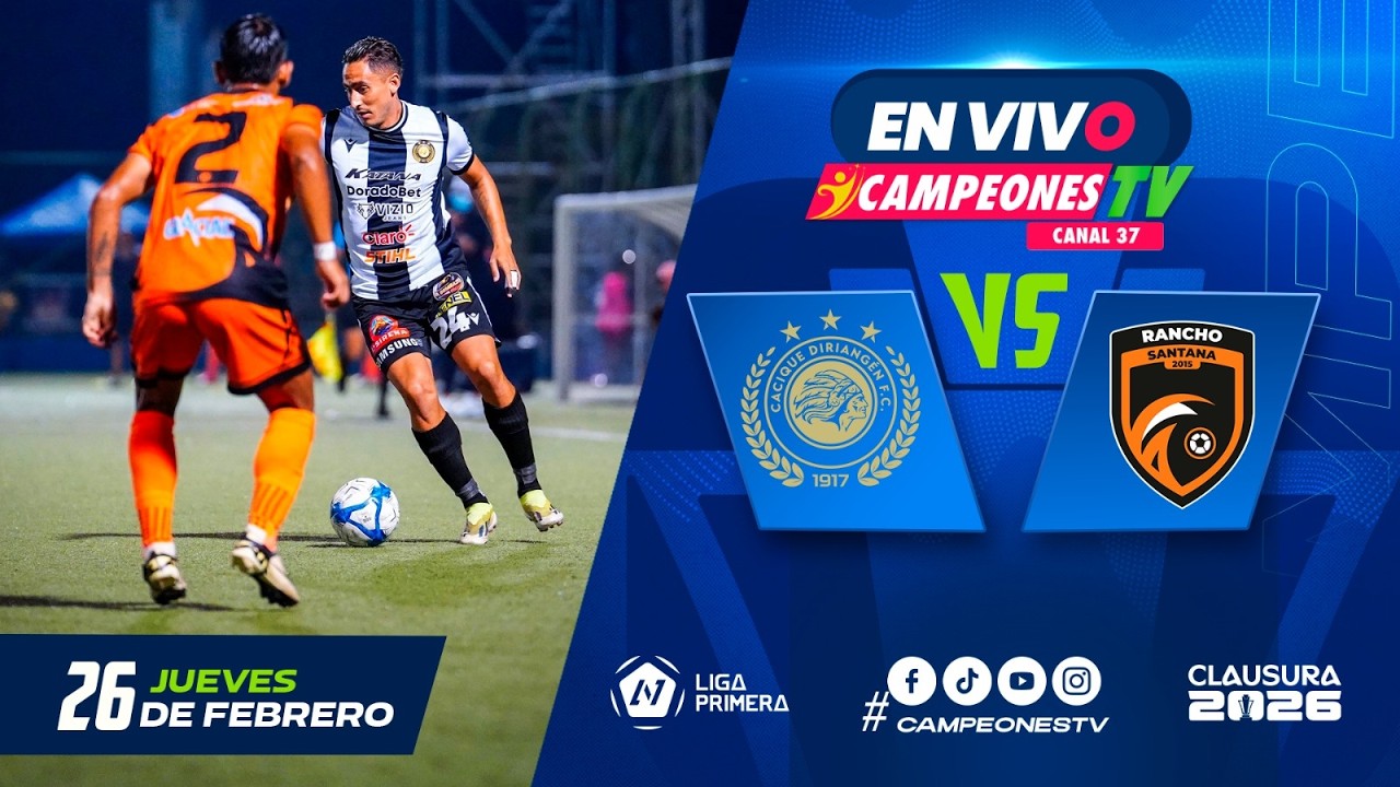 ¡EL CACIQUE EN CASA! ⚽ Diriangén vs Rancho Santana | Leonardo García Jara | J10 Clausura 26/02/2026