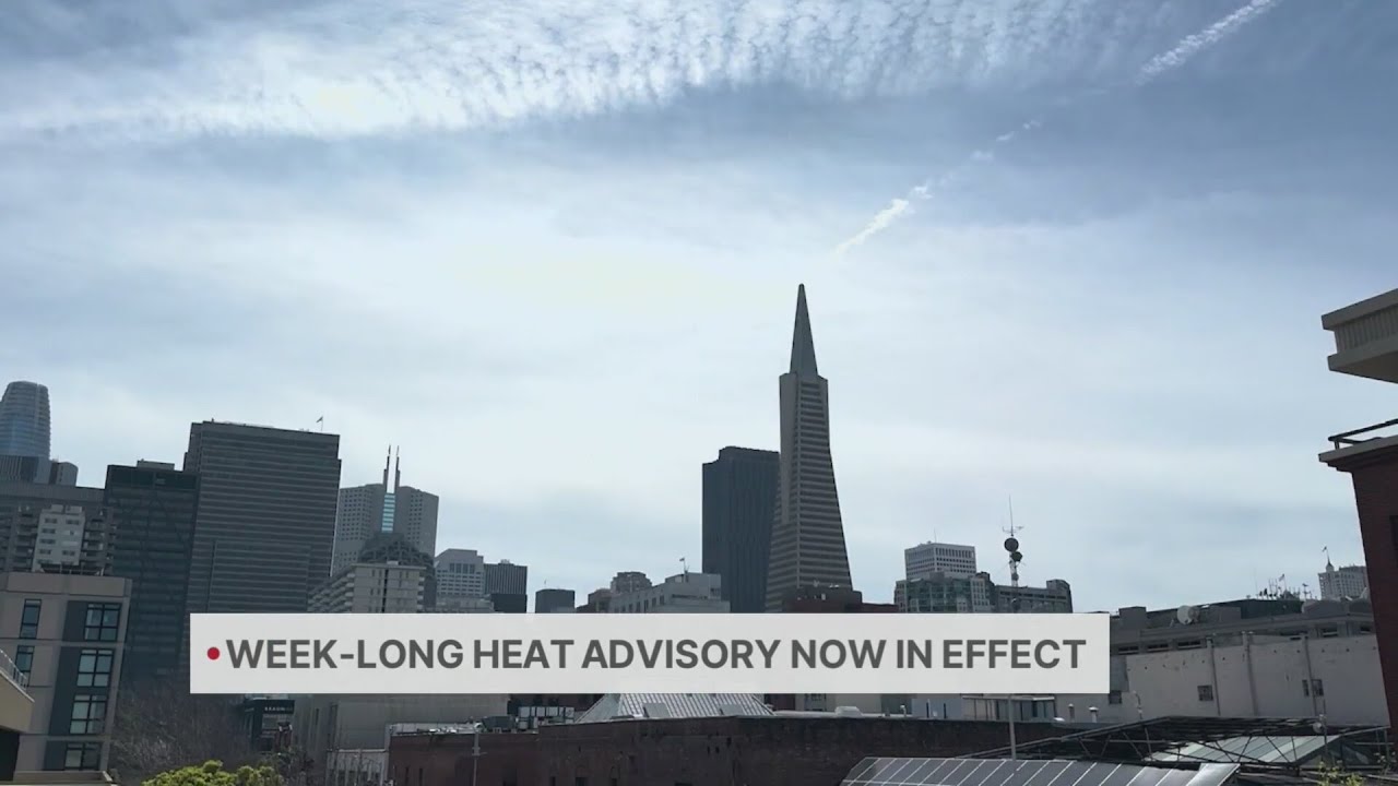 В районе залива Сан-Франциско действует предупреждение о жаре, рассчитанное на неделю.