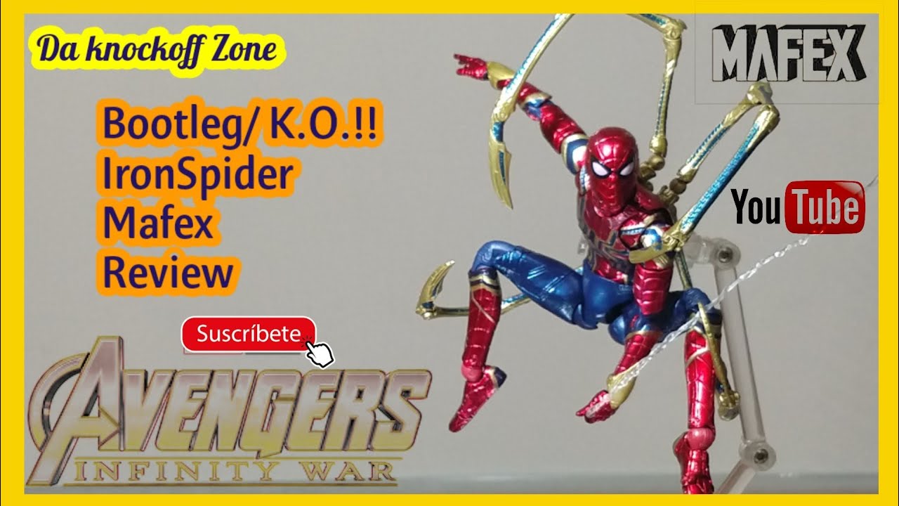 IronSpider Mafex Bootleg de aliexpress Reseña y analisis #review #unboxing #marvel #mcu #spiderman