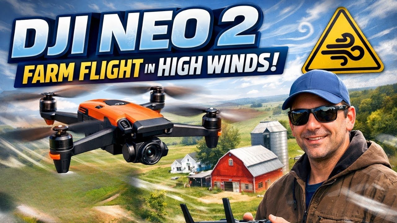 Can the DJI Neo 2 Handle Slo Mo and a Strong Breeze? (Real Farm Test)