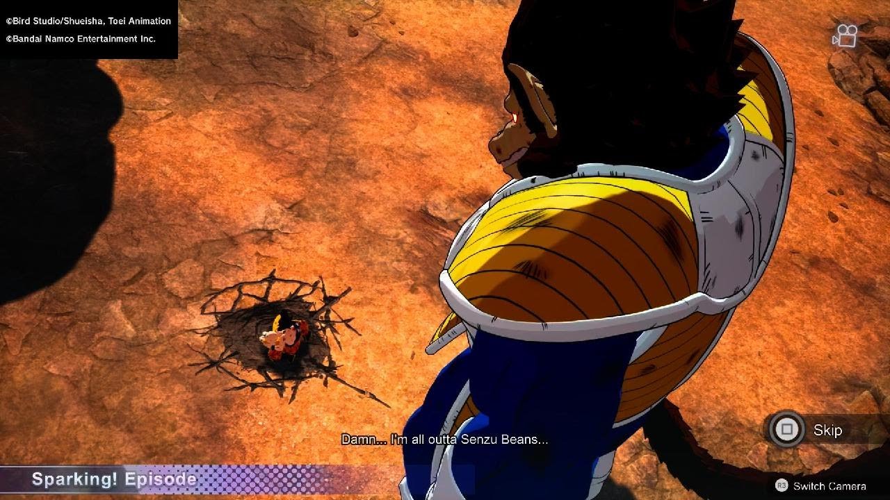 GOKU GOES SSJ IN SAIYAN SAGA