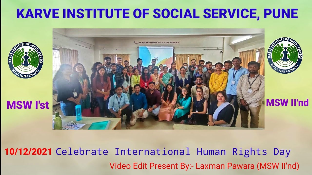 10 Dec Celebrated  International Human Rights Day, In Karve Institute of Social Service, Pune