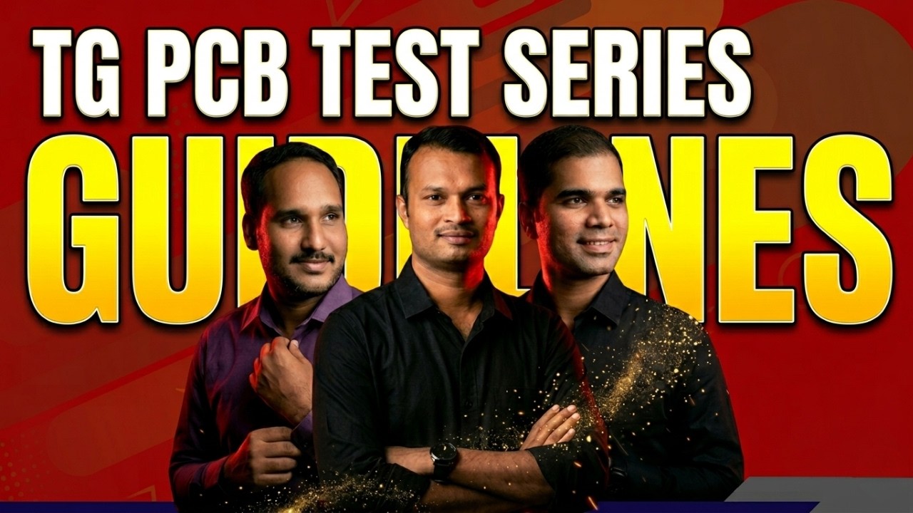 GUIDELINES OF TG PCB TEST SERIES | TGPSC ASSISTANT SCIENTIST (ANALYST GRADE II) | BIOGENESIS