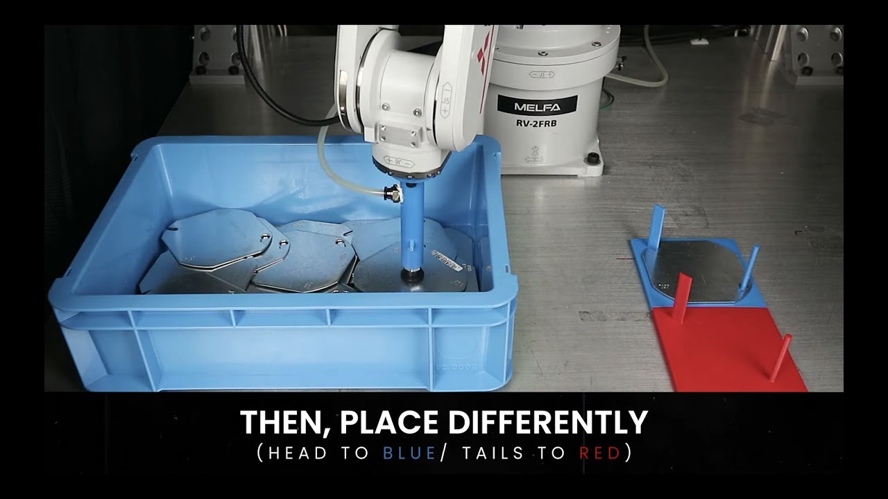 Canon 3D Machine Vision Robot Demonstration: Thin and Shiny Parts Pick & Place