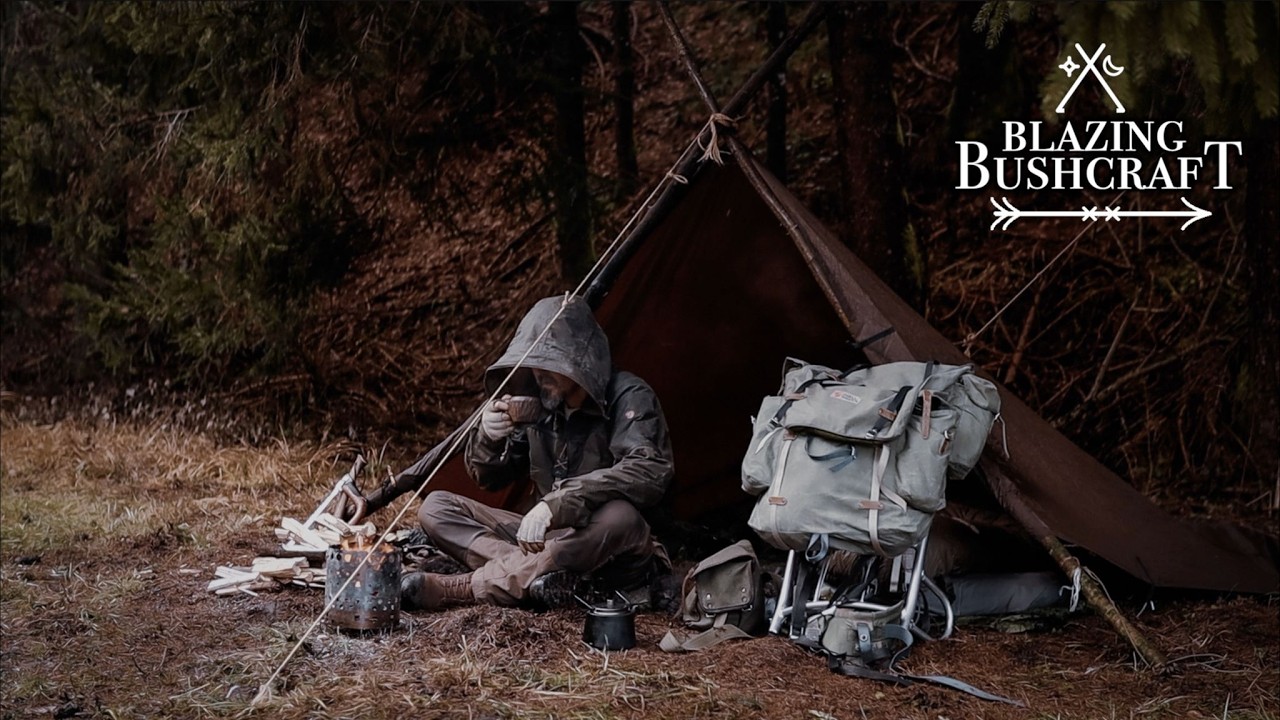 Wildcamp / Tarp Setup / Campfire Cooking