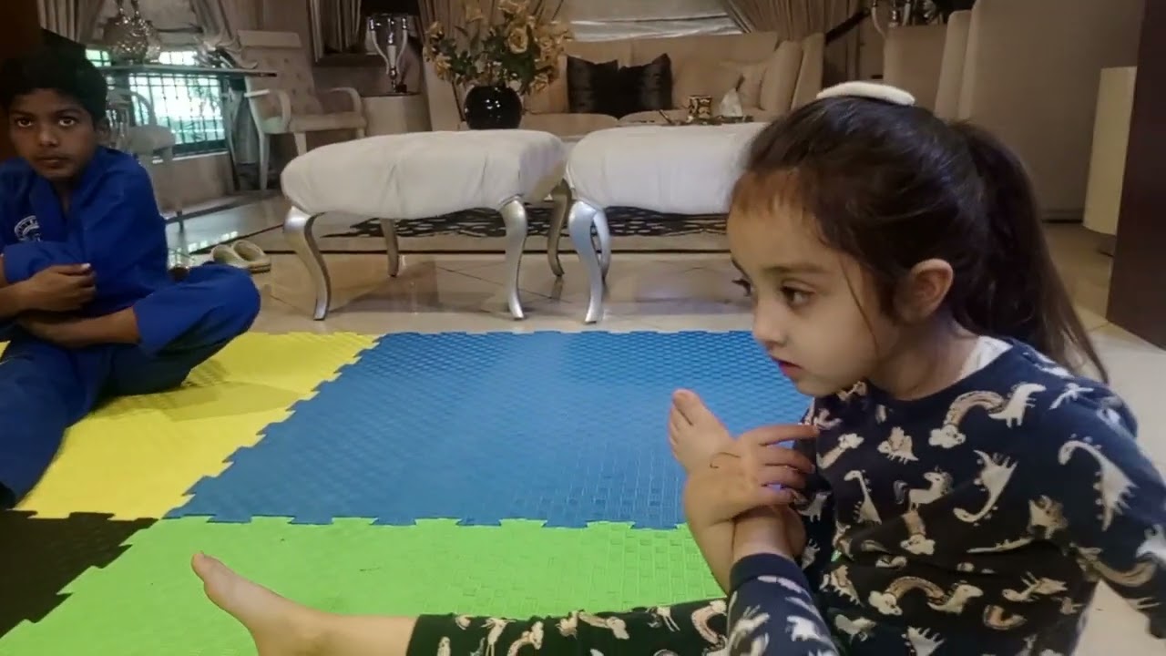 Tummy touch stretching