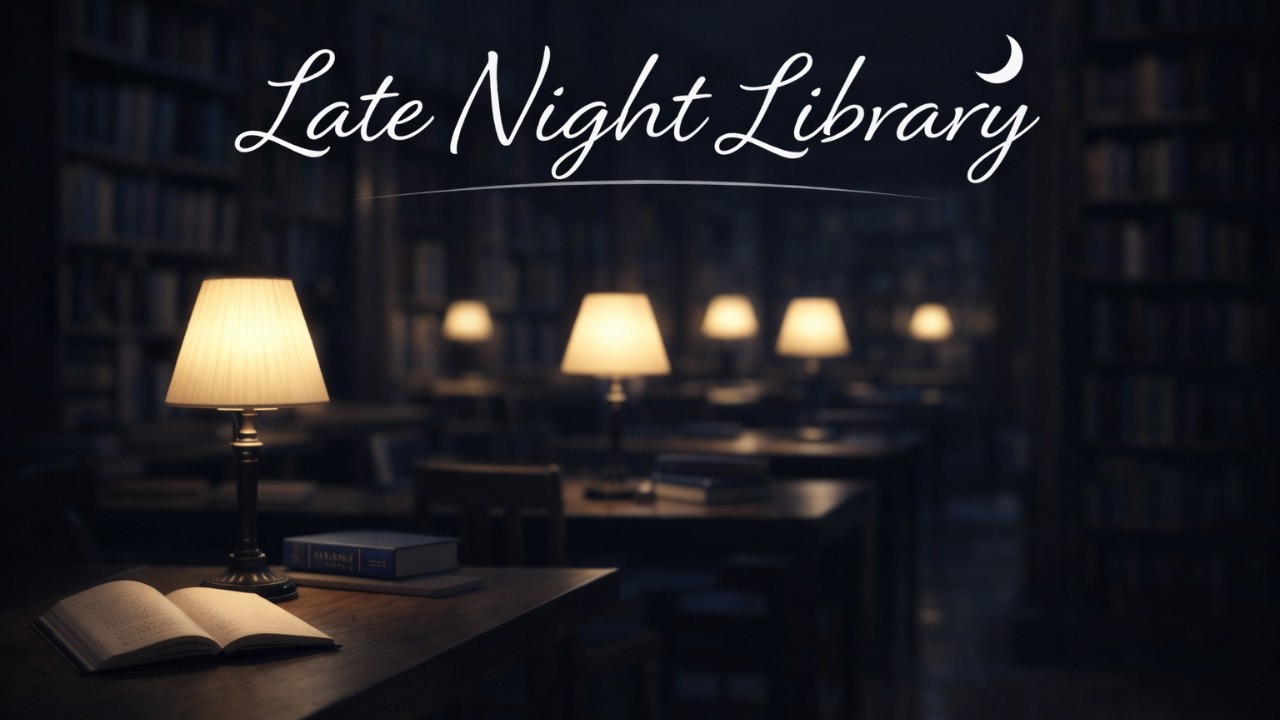 Late Night Library 📚 Deep Focus Study Music | Quiet Library Ambience for Reading & Concentration