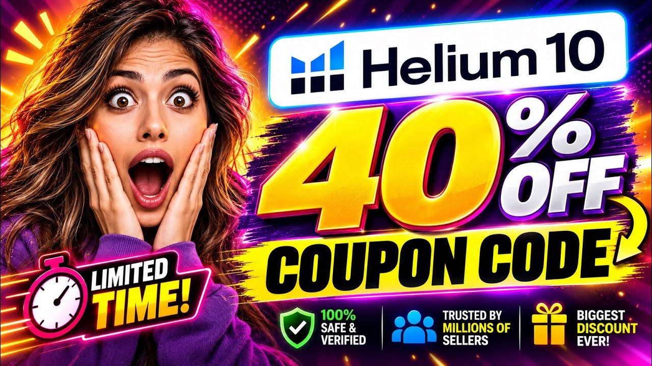 Helium 10 Coupon Code 2026 🔥 Get 40% OFF for 6 Months | Best Amazon FBA Deal