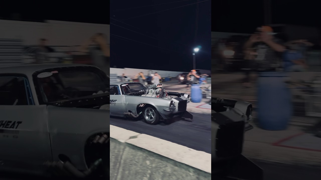 Danny Porter out at the tnt with his Camaro! #musclecar #blowermotor #camaro #dragrace #testntune