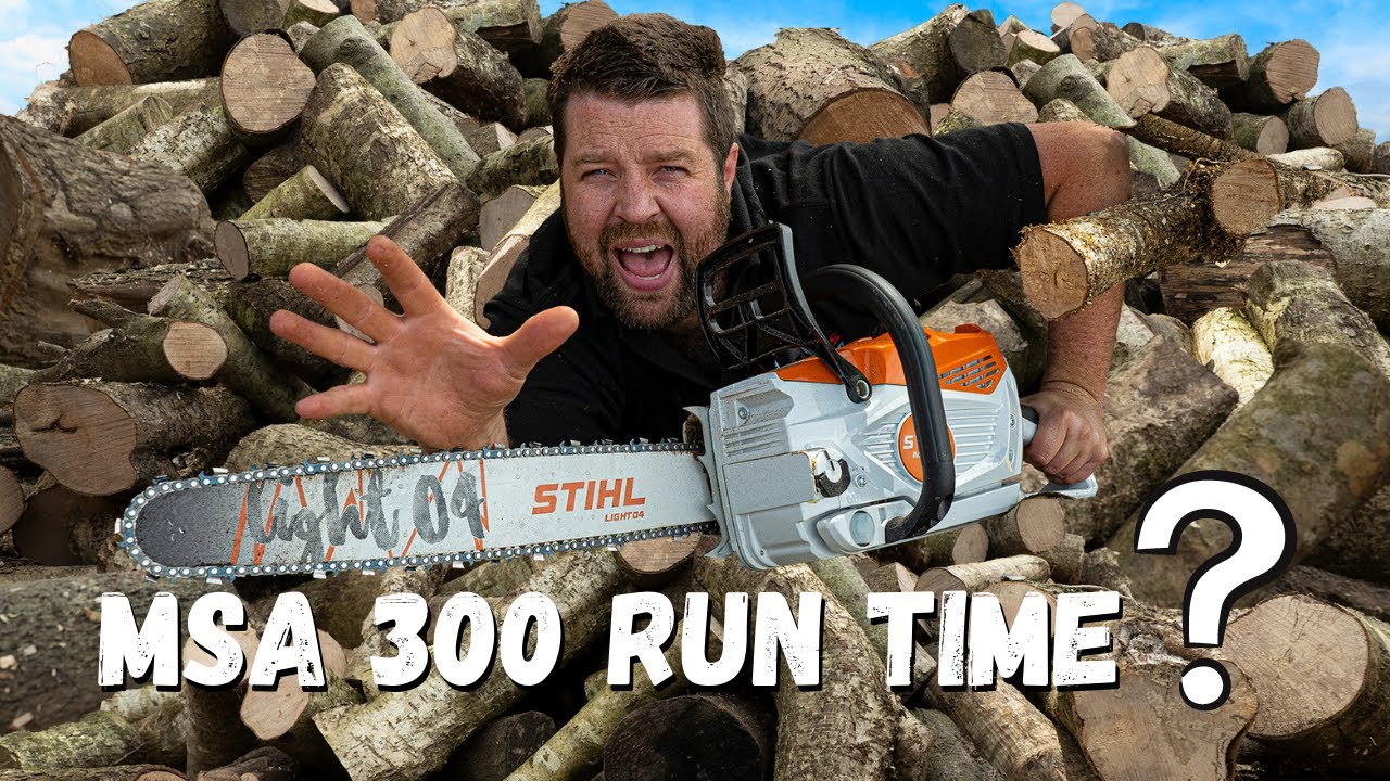 Аккумуляторная бензопила STIHL MSA 300. Время работы...?
