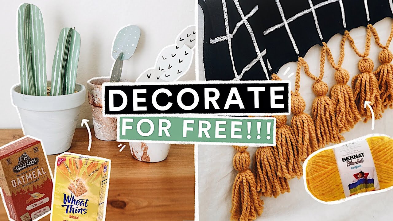Trash to Treasure DIY ROOM DECOR! *Decorate on a BUDGET*