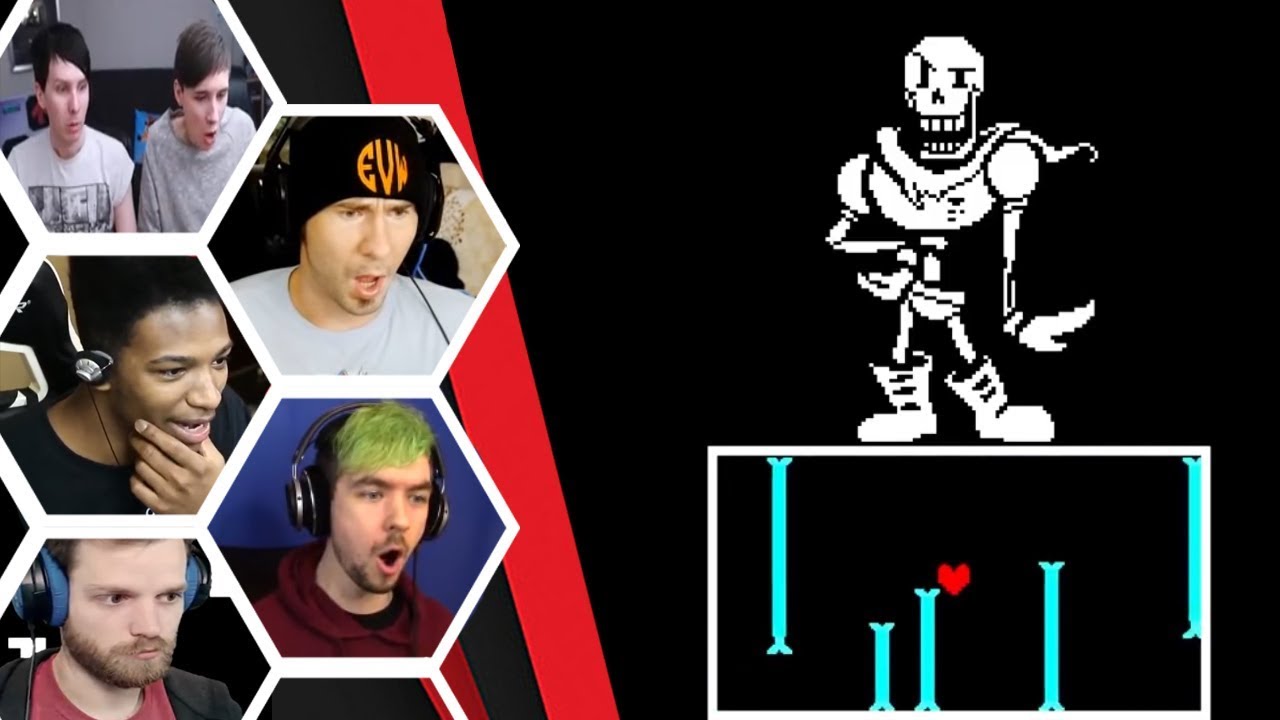 Let's Players Reaction To Papyrus His Fabled Blue Attack | Undertale