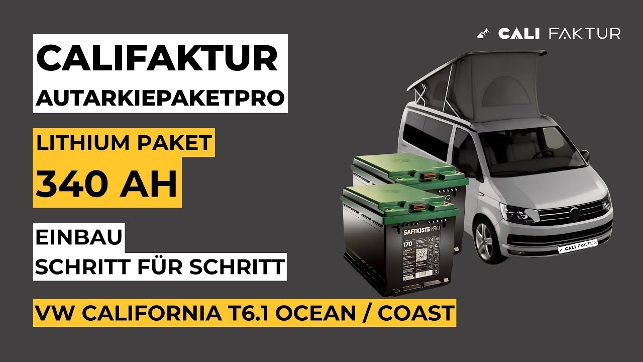 340Ah Lithium im T6.1! 🔋 Das ultimative Autarkie-Upgrade für California Ocean & Coast