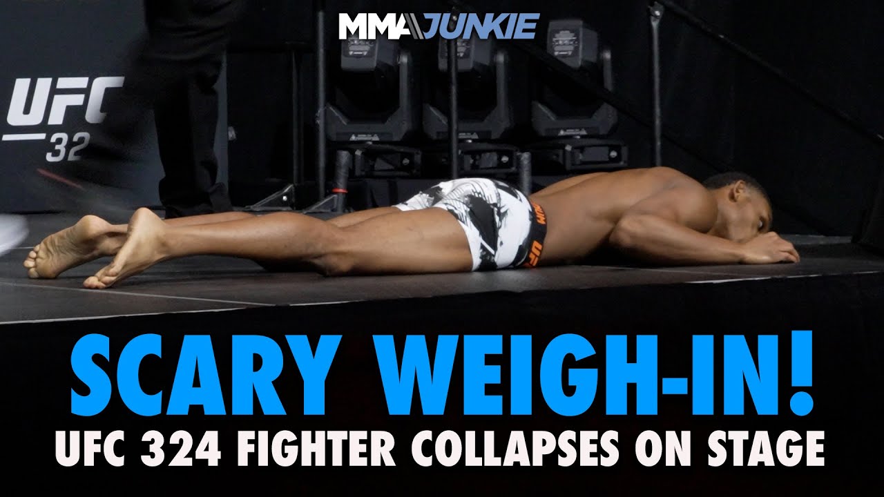 UFC 324 Fighter Collapses After Weigh-In | FULL VIDEO