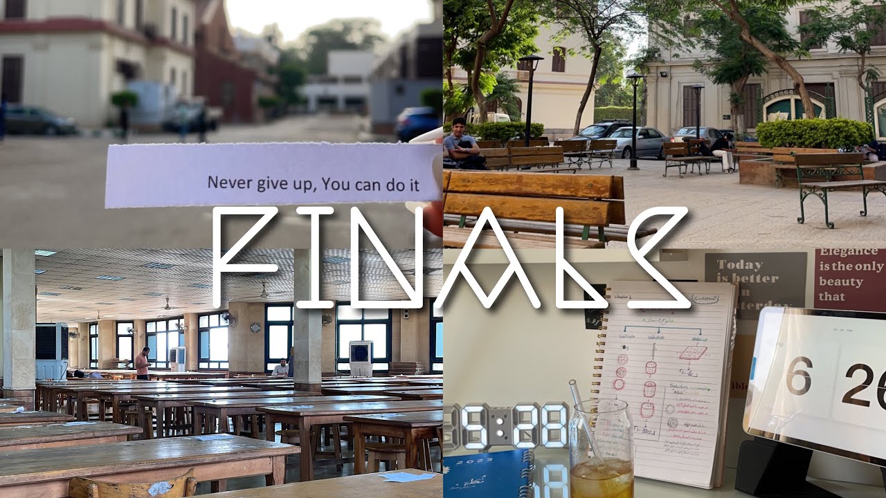 آخر اسبوع في إعدادي هندسة " فاينلز " | Last days in preparatory year ✨