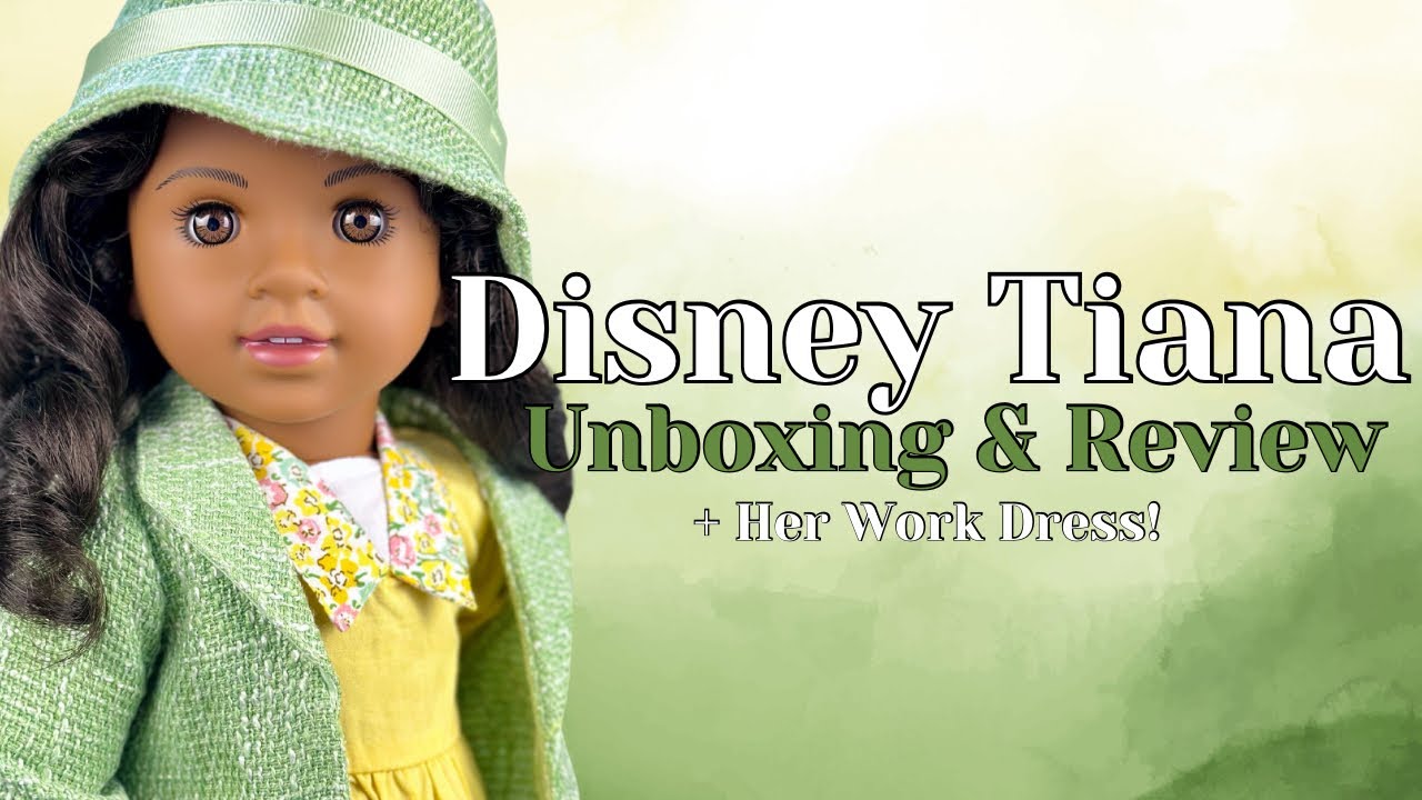 American Girl Disney Tiana Doll & Work Dress Unboxing and Review | + Repainting Her Lips!