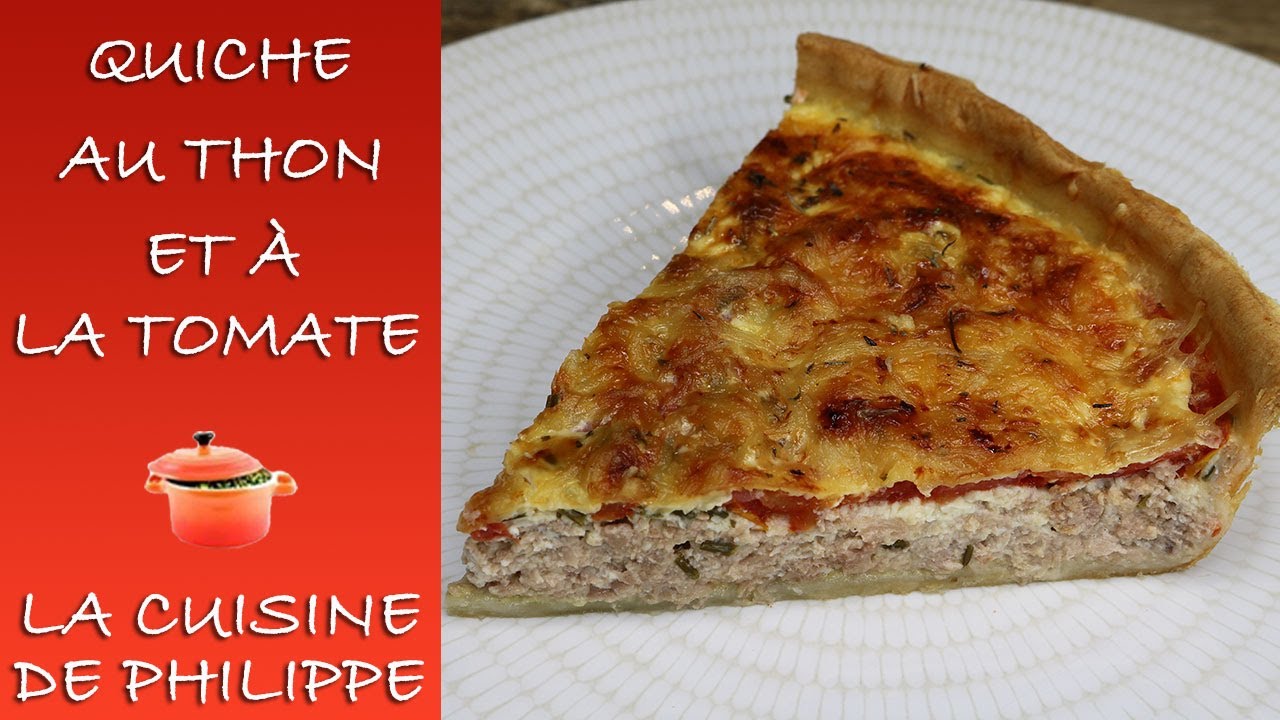 Quiche au thon et à la tomate