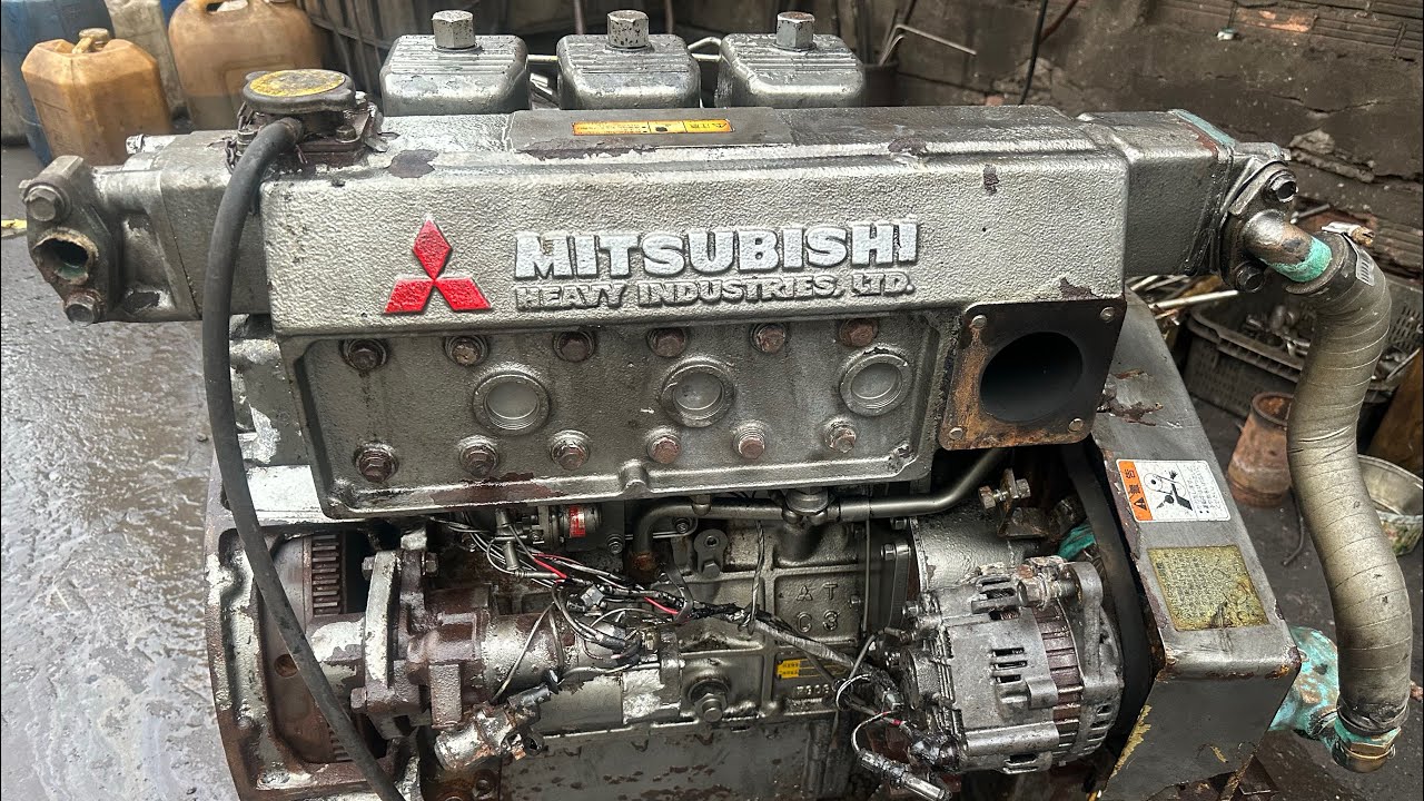Mới Về Tàu Thủy Động Cơ 3 Xi Lanh Chuyên Tải S3M 65 Mã Lực Nổ Cực Kỳ Chuẩn