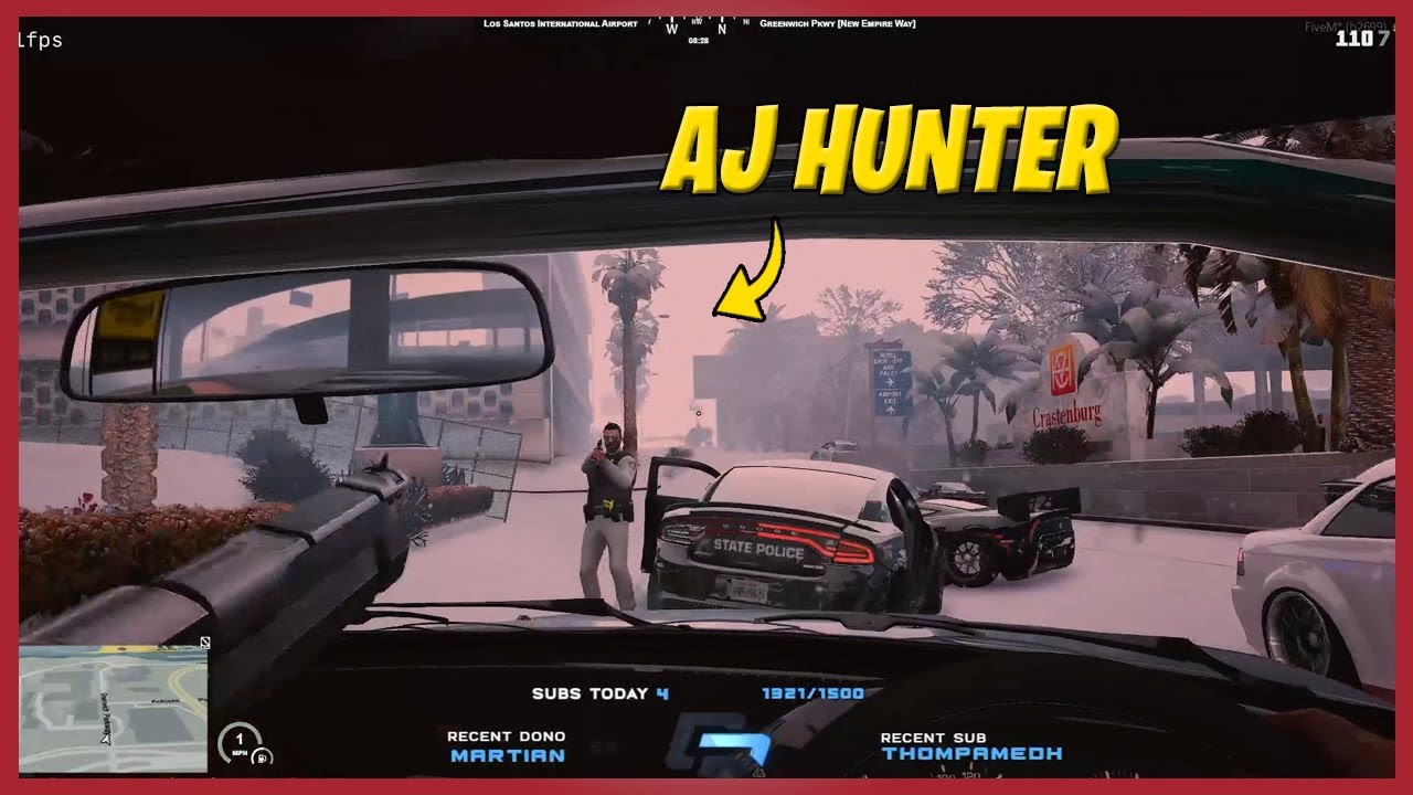 Curtis Gets Stopped By AJ Hunter 1 TAP | Nopixel GTA RP