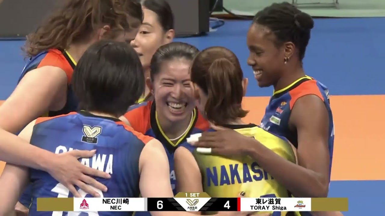 大同生命SVリーグ 2024 25 女子 第2節 東レアローズ滋賀 vs  NECレッドロケッツ川崎１セット
