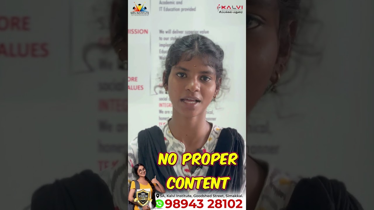 STUENT REVIEW ON DIGITAL MARKETING #kalvisimmakkal #education #placementcourse #digitalmarketing