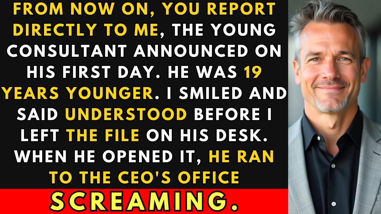 The Young Consultant Insisted I Report To Him - Then He Opened The File I Left On His Desk