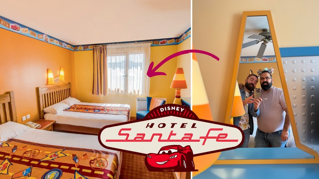 🌵 Disney HOTEL SANTA FE en Disneyland Paris 🏨 ROOM TOUR habitación CARS 🚗💨