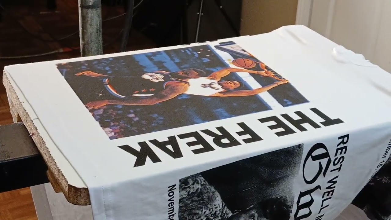 Screen Printing  : Greek Freak T shirt (Part 2) CMYK print.