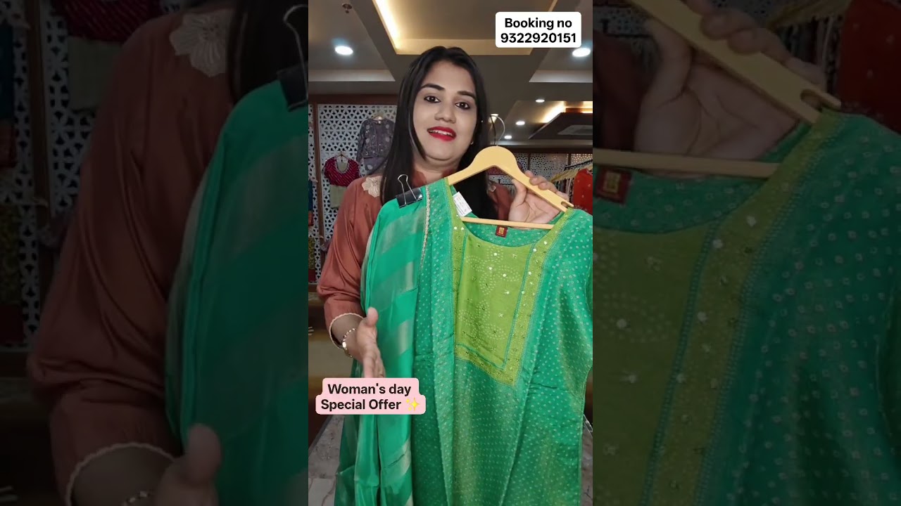COD Available Woman's day Special Offer ✨🎁✨ Dresses video 😍 Limited pieces✨ booking no 9322920151