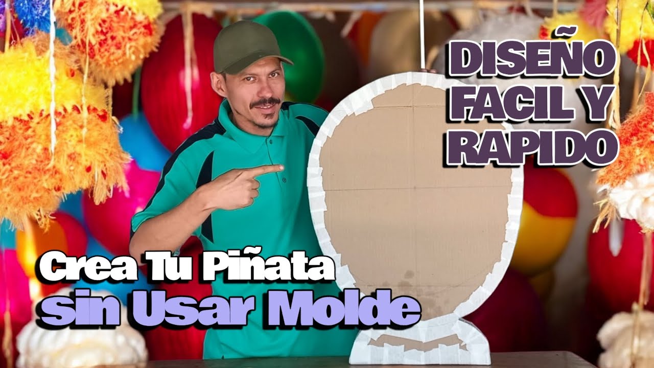 LA PIÑATA MAS FACIL DE HACER #manualidades #cartoon #happy #piñatas #decoration #diy#youtuber#videos