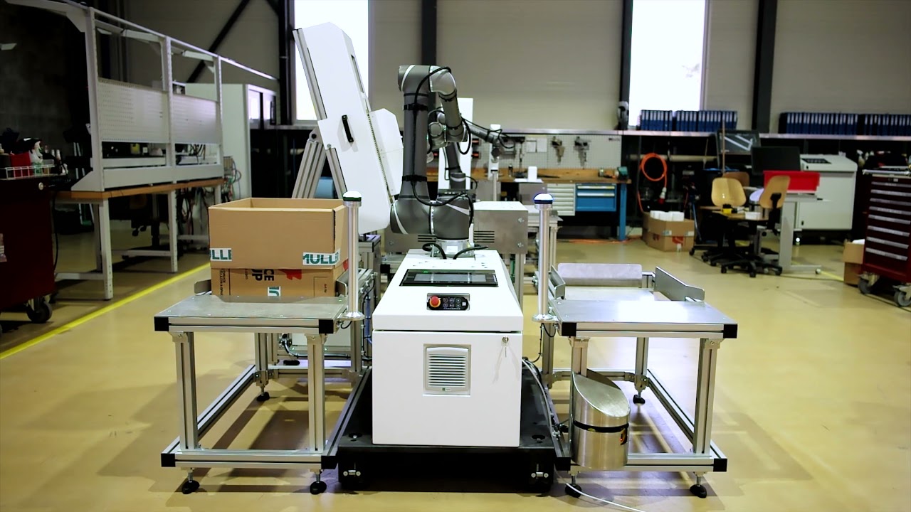 Fully Automated Cobot Stack Counter and Case Packer