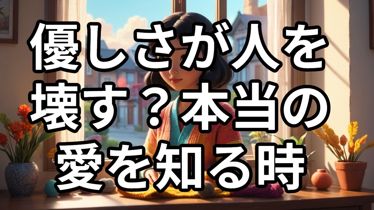 優しさが人を壊す？本当の愛を知る時