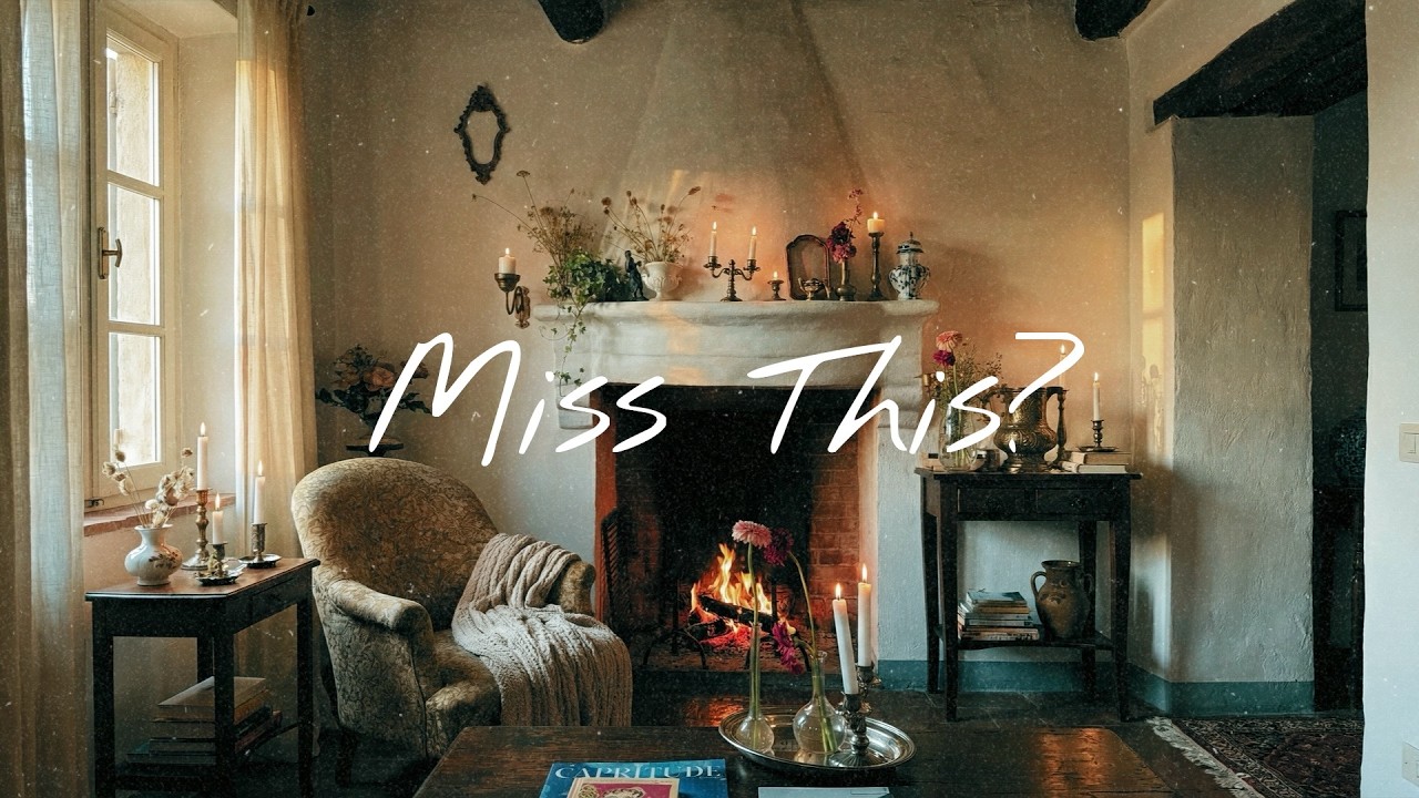 for those who miss their childhood.. | cozy fireplace and your mom cooking ambience (1 Hour)