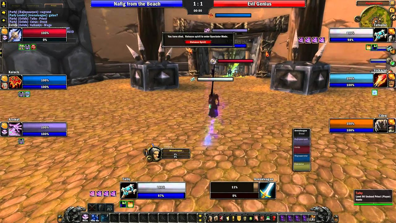 League of Arenas: Nafig from the Beach vs Evil Genius - 3rd game/RU