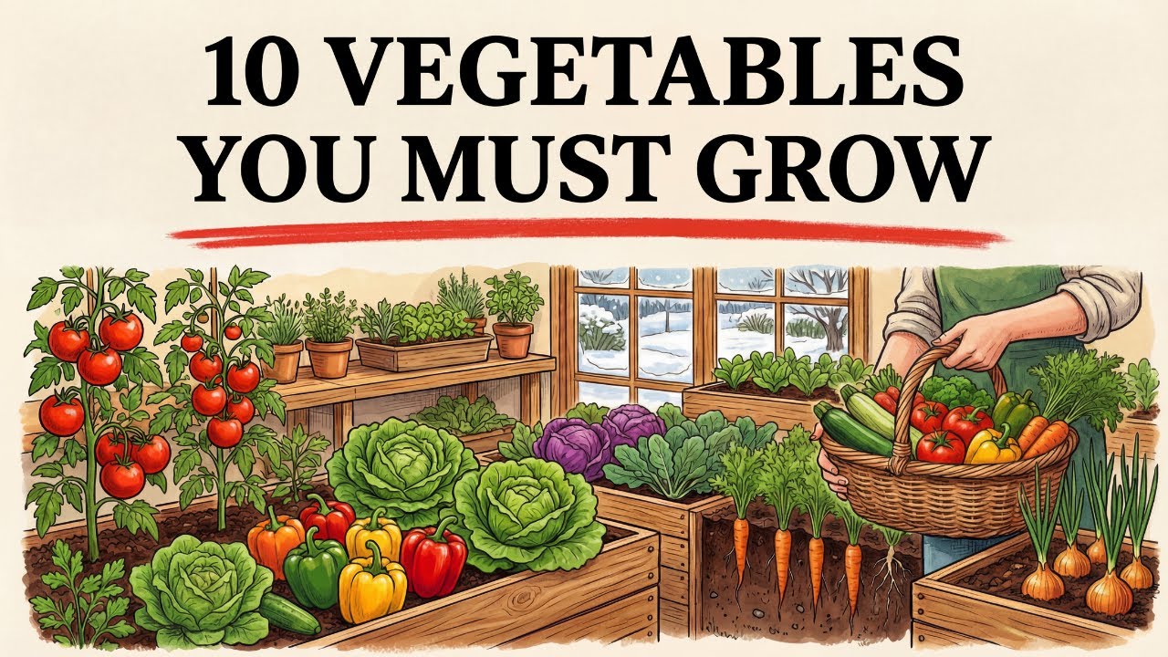 10 Vegetables You Must Grow for Fresh Produce Year Round...
