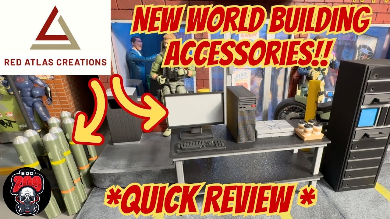 RED ATLAS 1/12 SCALE DIORAMA WORLD BUILDING ACCESSORIES.. LET'S REVIEW WHAT I PICKED UP!