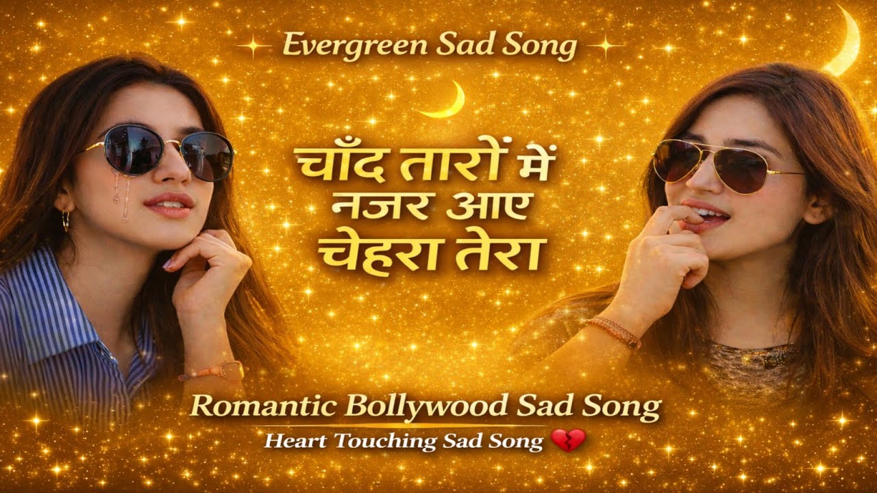 💫 चांद तारों में नज़र आए 💫 चेहरा तेरा 🌤️Chand Taaro Me najar Aaye Chahra Tera || Bollywood Romantic 