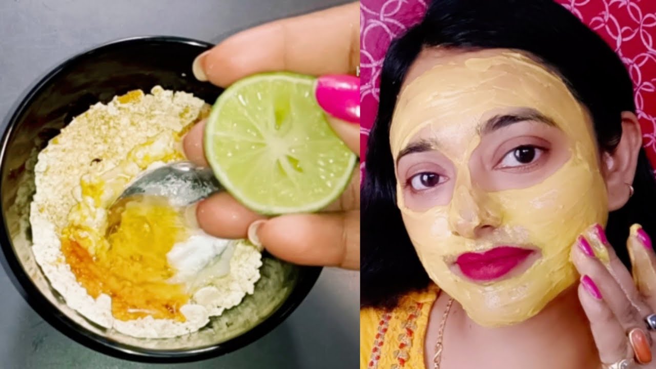 बेसन में 2 चीज मिलाकर 5 मिनट लगालो फेशियल से 1000 गुना ज्यादा निखार आएगा / besan face pack/glowing