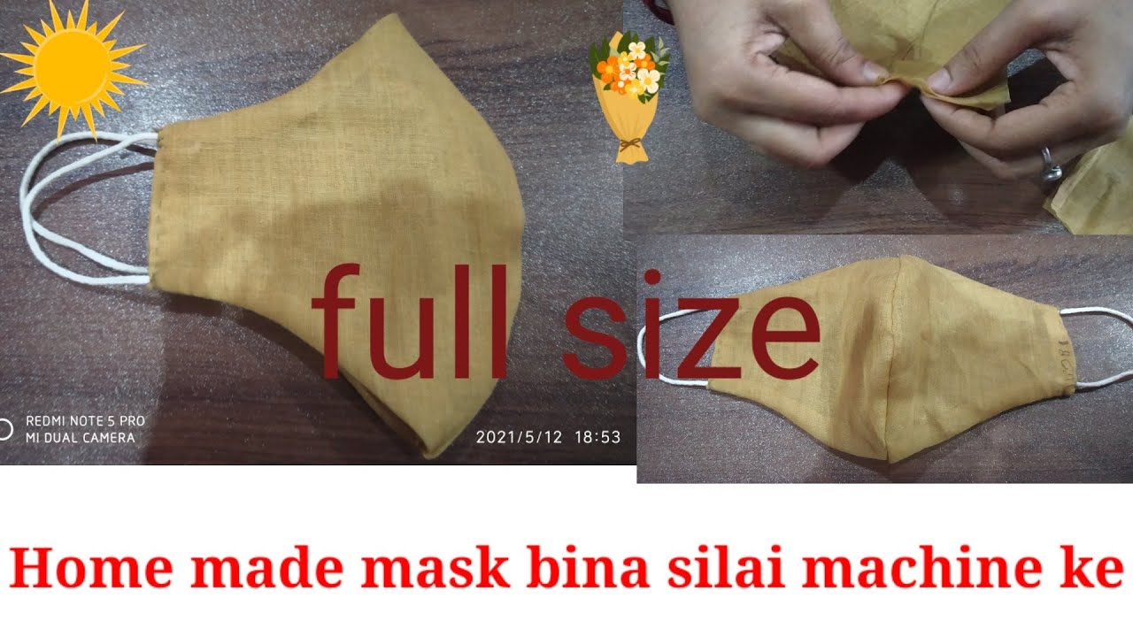 how to make mask at home /homemade mask without silai machine.