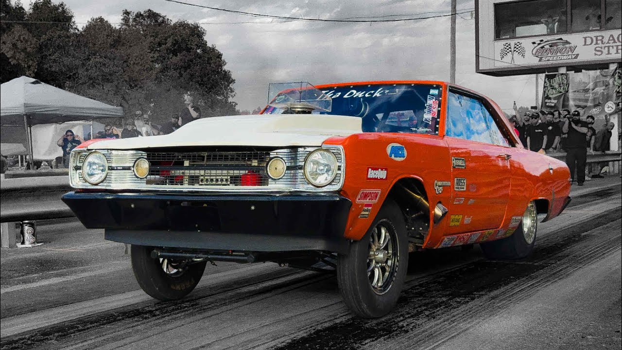 NX powered 68 Dart “Tha Duck” vs AWD Chevy truck “Swiper”