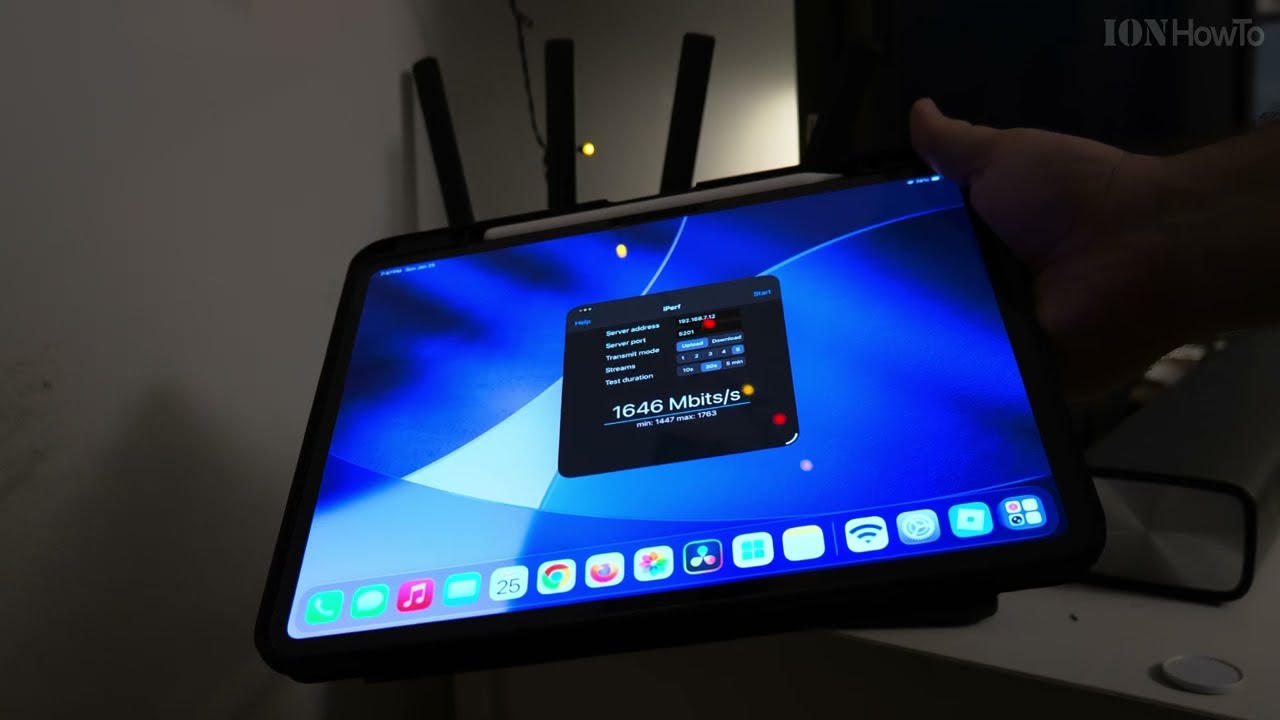 Detailed Speed Test WiFi to Cat6A 2.5Gb Ethernet Cable iPerf Wi-Fi 6 vs Wi-Fi 7 6Ghz MLO