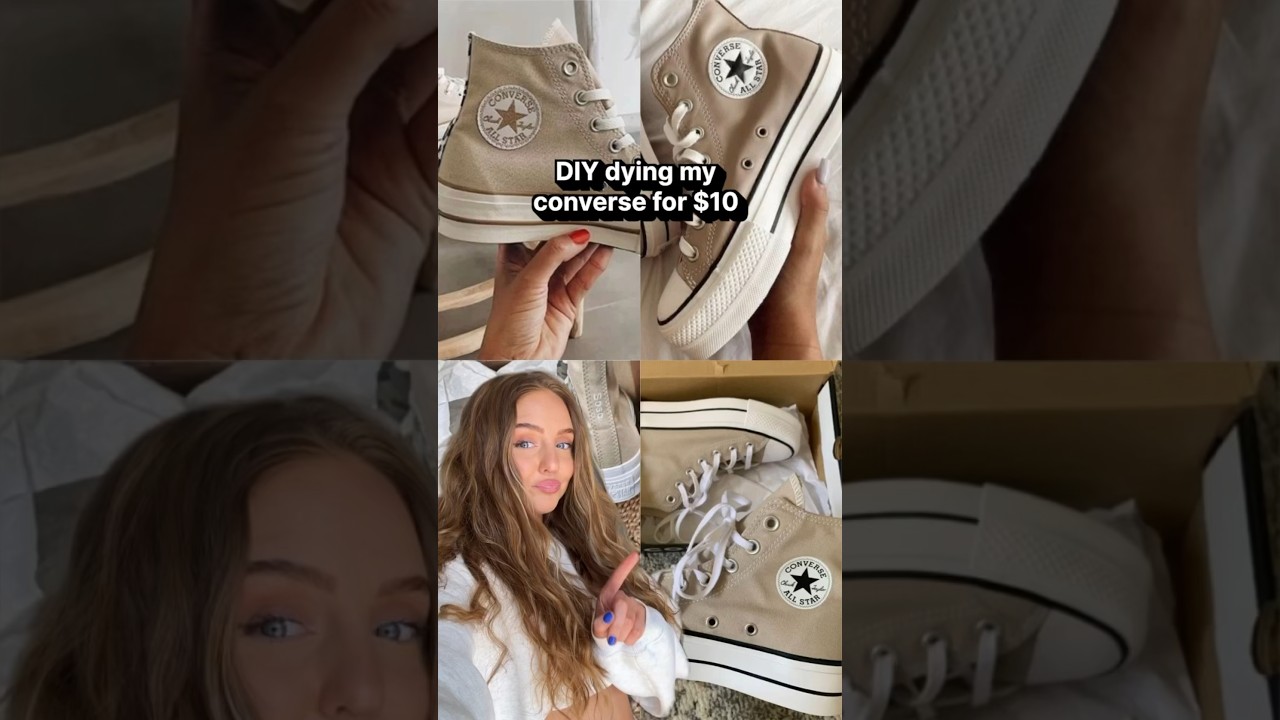 dying my CRUSTY old SHOES 😬