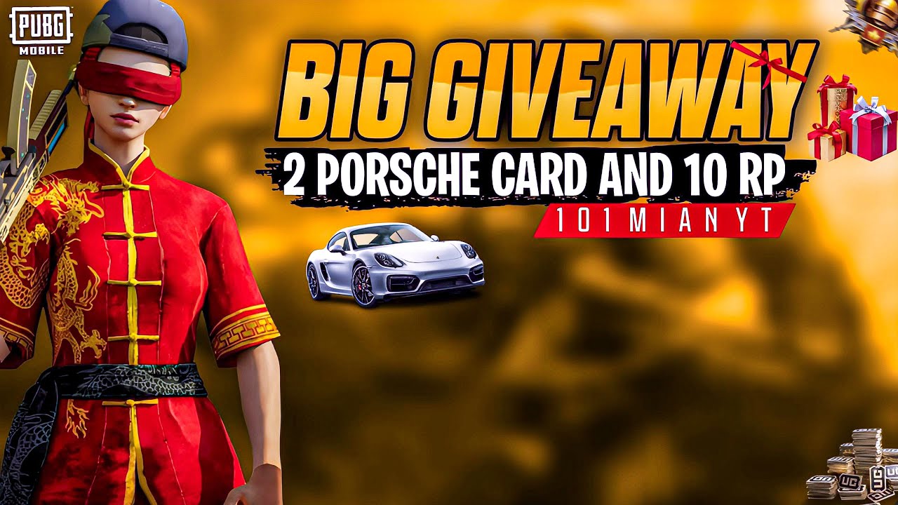 ULTIMATE ROYALE RANK PUSH LIVE 🔥 | 1000 Subscribers Giveaway 🎁 | 2 Porsche Cards + 10 Royal Pass
