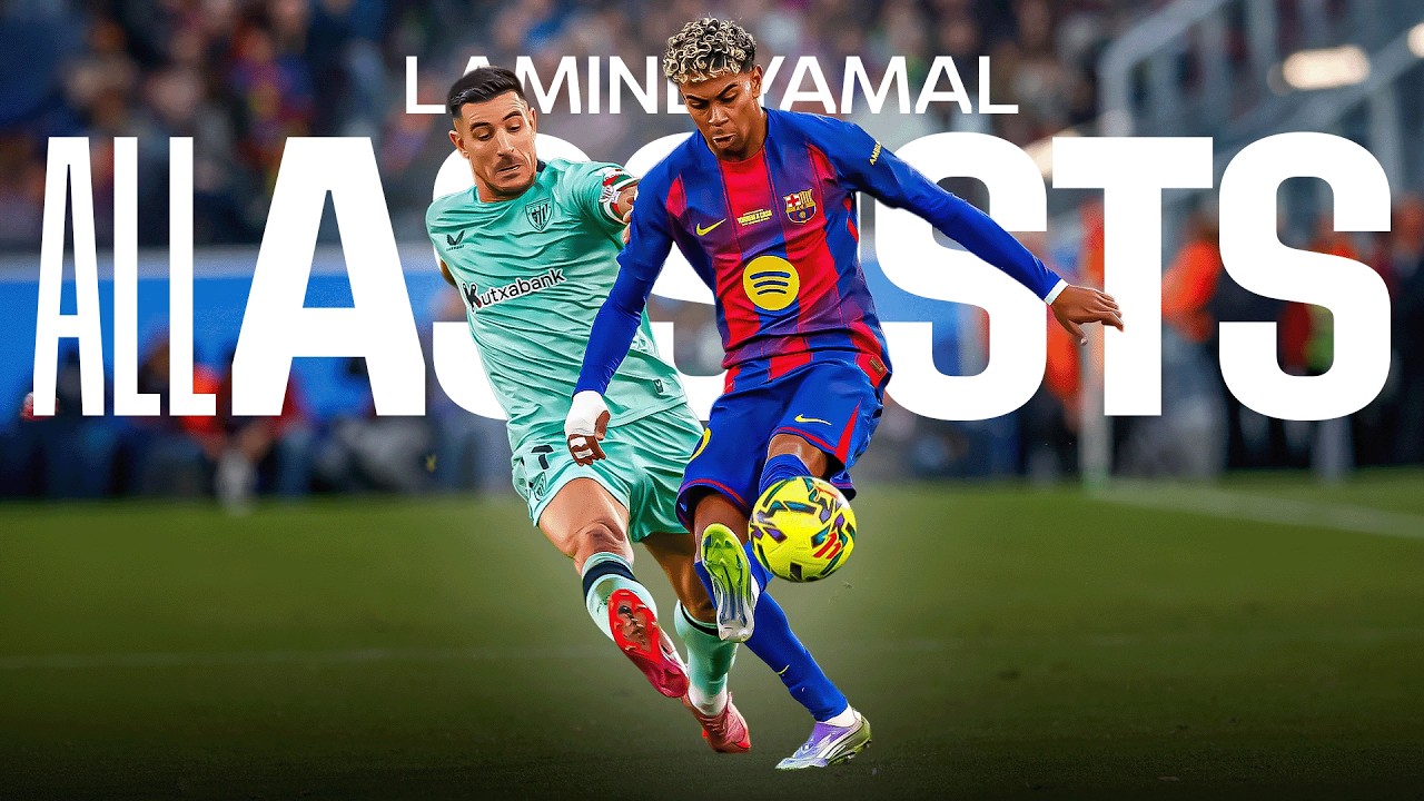 El SHOW de ASISTENCIAS de LAMINE YAMAL  🎯 | Trivelas y pases imposibles en LALIGA
